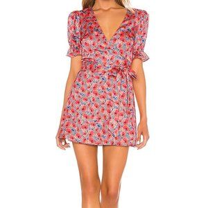 HOUSE OF HARLOW 1960 X REVOLVE AJA MINI DRESS IN RED